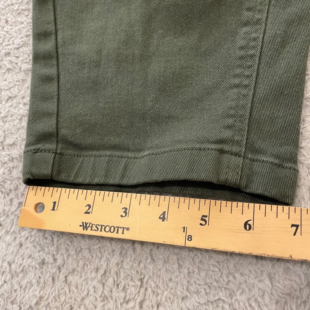 Everlane The Utility Barrel Pant Womens 4R Green High Rise Organic Cotton - Picture 12 of 13